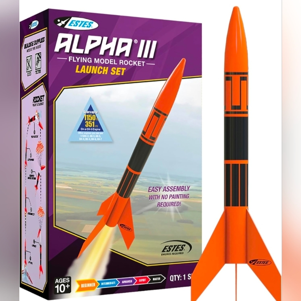 Estes 1427 Alpha III Flying-Rocket Model Kit
